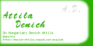 attila denich business card